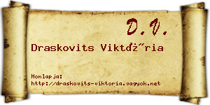 Draskovits Viktória névjegykártya