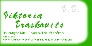 viktoria draskovits business card