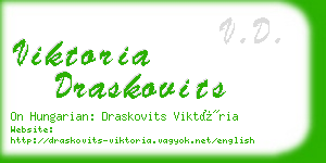 viktoria draskovits business card